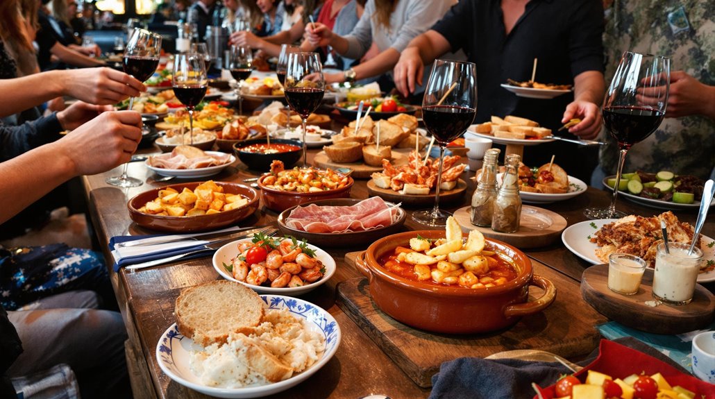 tapas ordering and eating